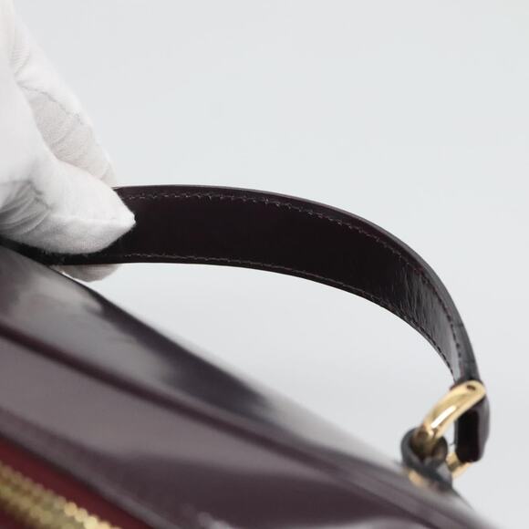 GUCCI Bamboo Vanity Hand Bag Leather Purple Gold 032 1956 032 1956 - Picture 8 of 16